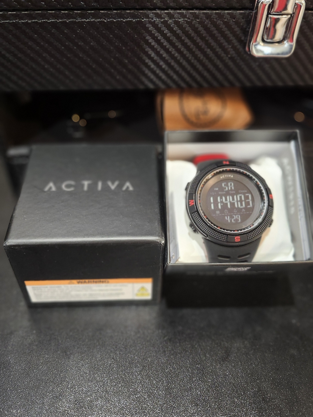 Activa x Invicta Digital 50mm men's digital watch w/ Racing Accessories
